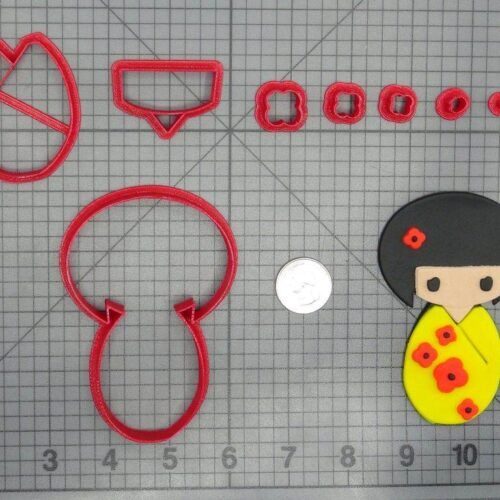 Japanese Doll 266-D469 Cookie Cutter Set