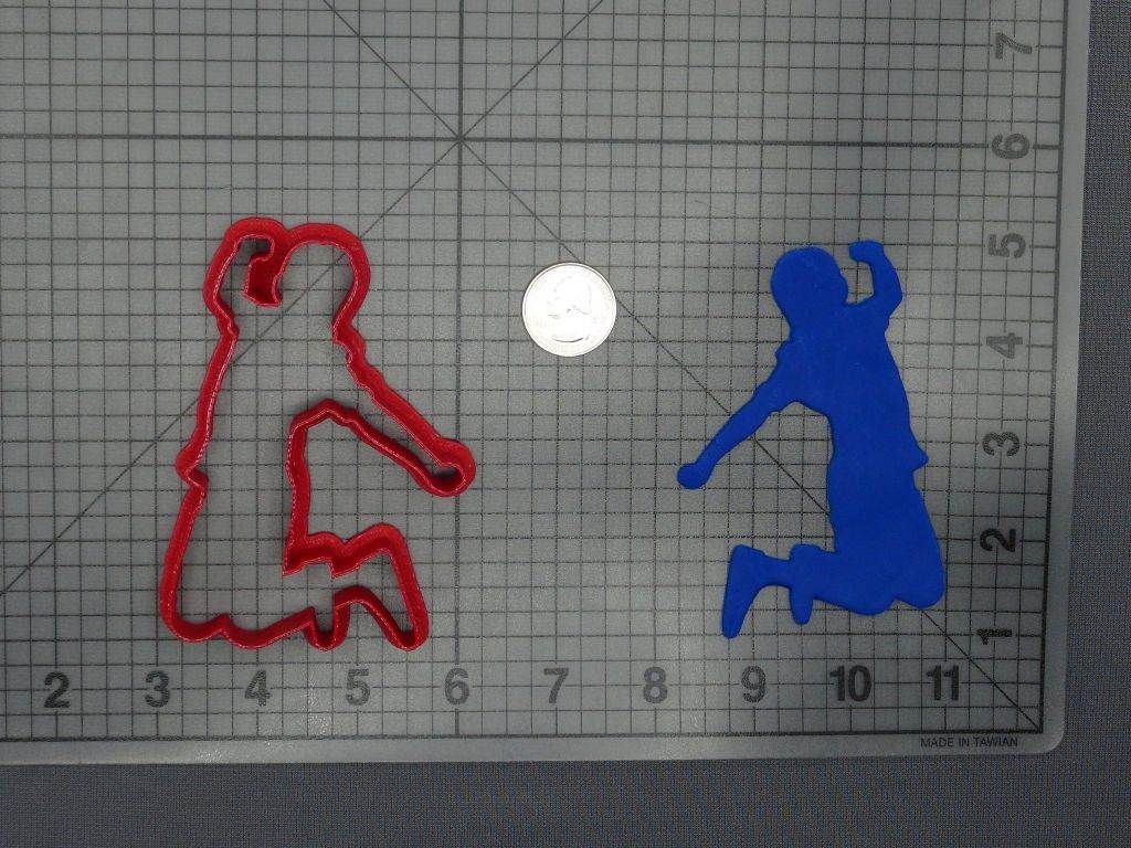 Kid Jumping Body 266-D518 Cookie Cutter Silhouette