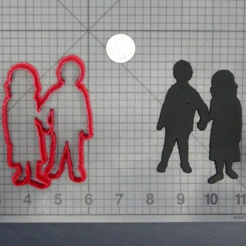 Kids Holding Hands 266-D445 Cookie Cutter Silhouette