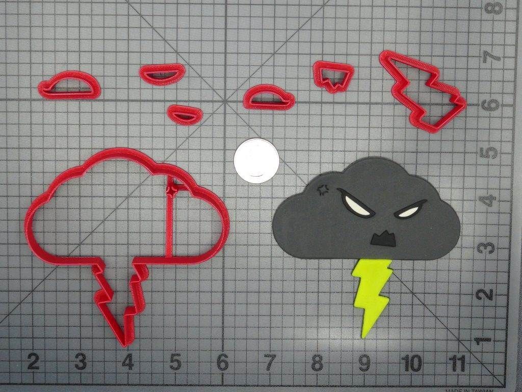 Lightning Storm Angry 266-D290 Cookie Cutter Set