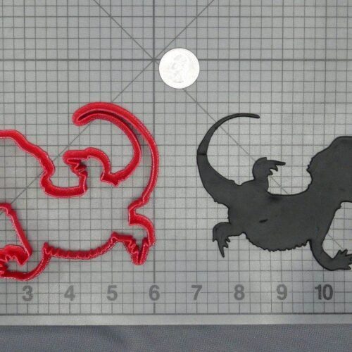 Lizard - Bearded Dragon Body 266-D444 Cookie Cutter Silhouette