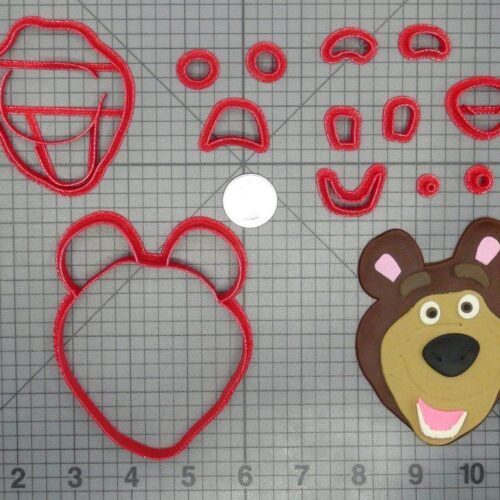 Masha and the Bear - Bear Head 266-D390 Cookie Cutter Set