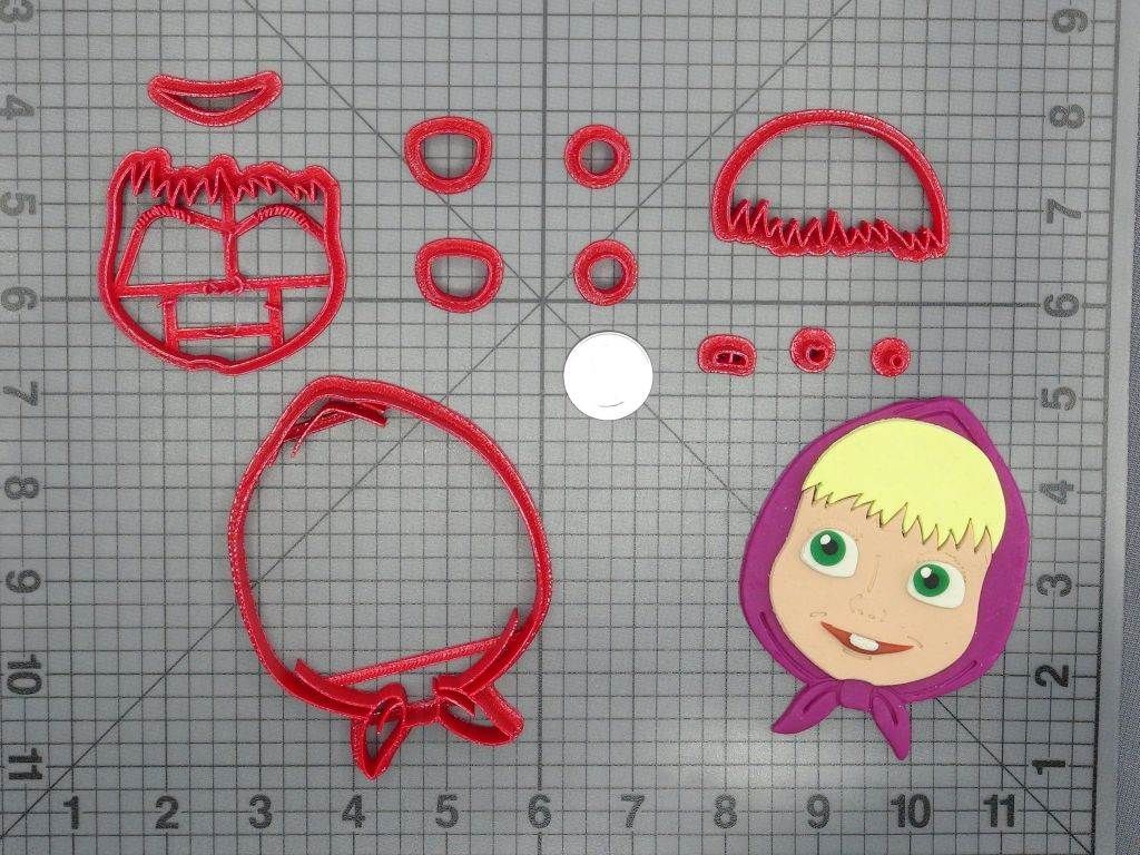 Masha and the Bear - Masha Head 266-D389 Cookie Cutter Set