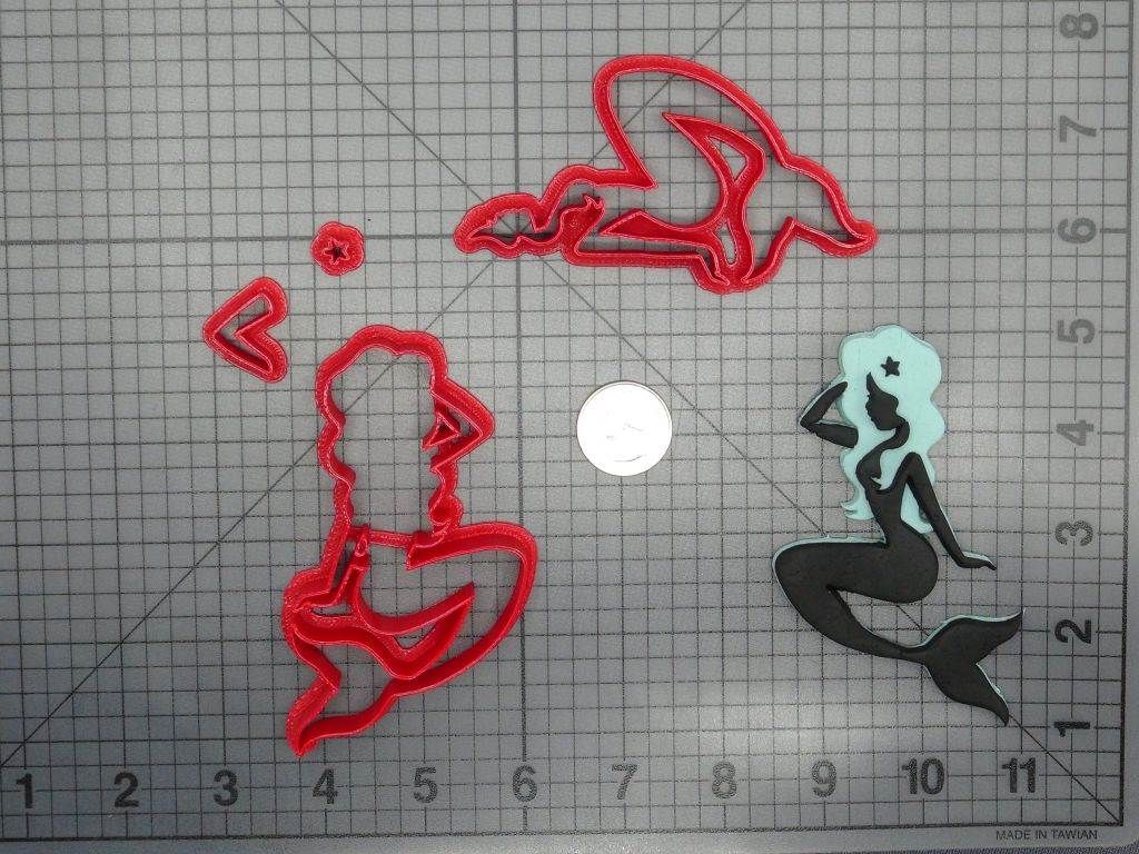 Mermaid Body 266-D431 Cookie Cutter Set