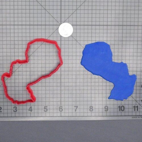 Paraguay 266-D407 Cookie Cutter Silhouette