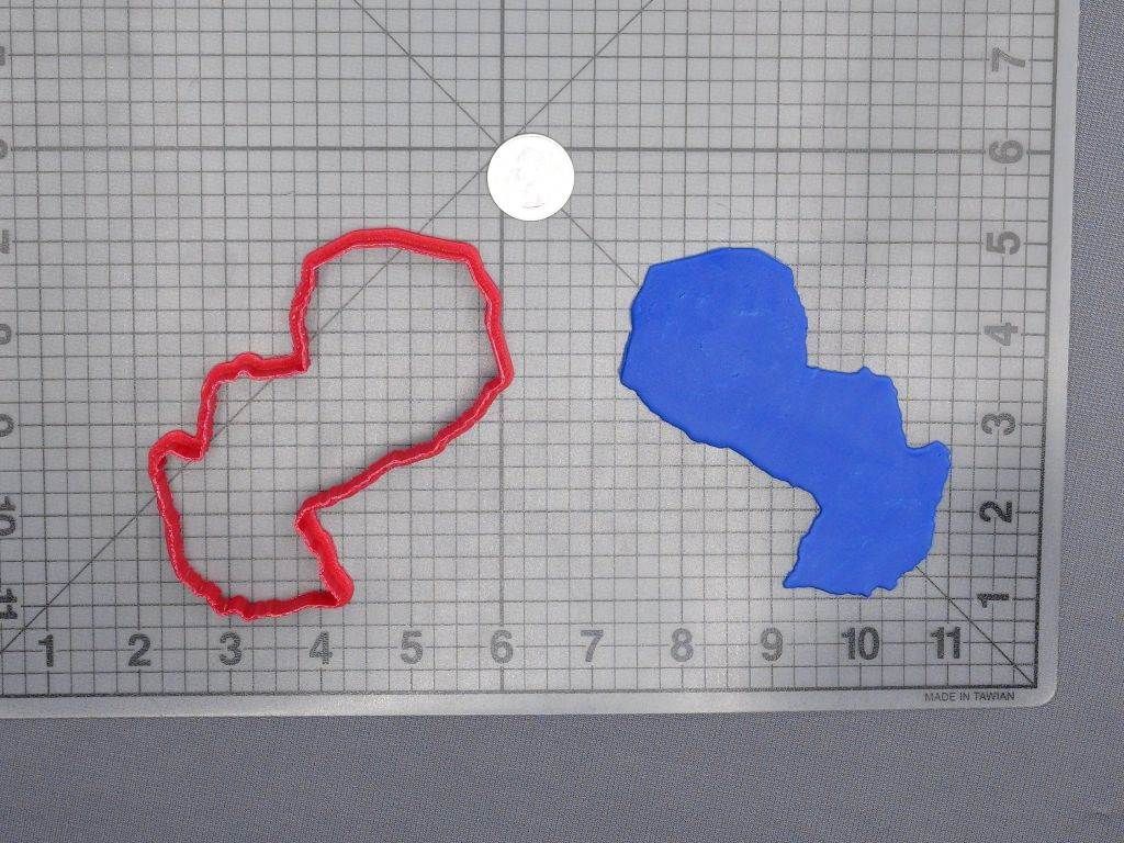 Paraguay 266-D407 Cookie Cutter Silhouette