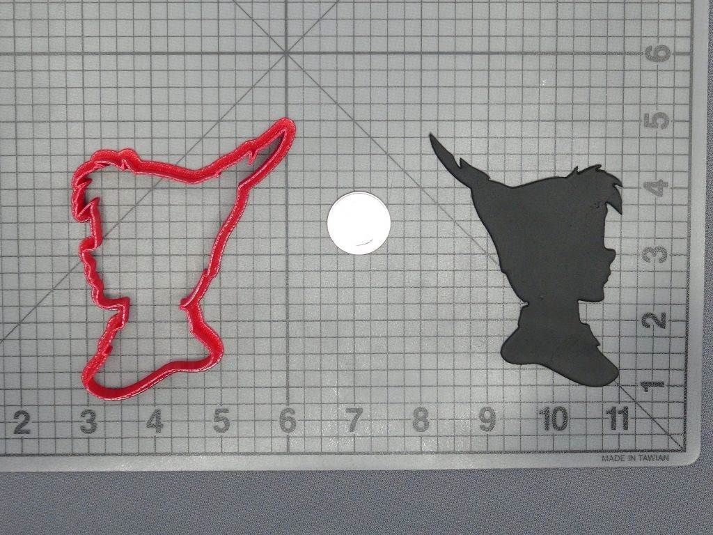 Peter Pan Head 266-D413 Cookie Cutter Silhouette