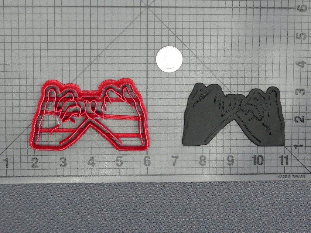 Pinky Promise Hands 266-D487 Cookie Cutter