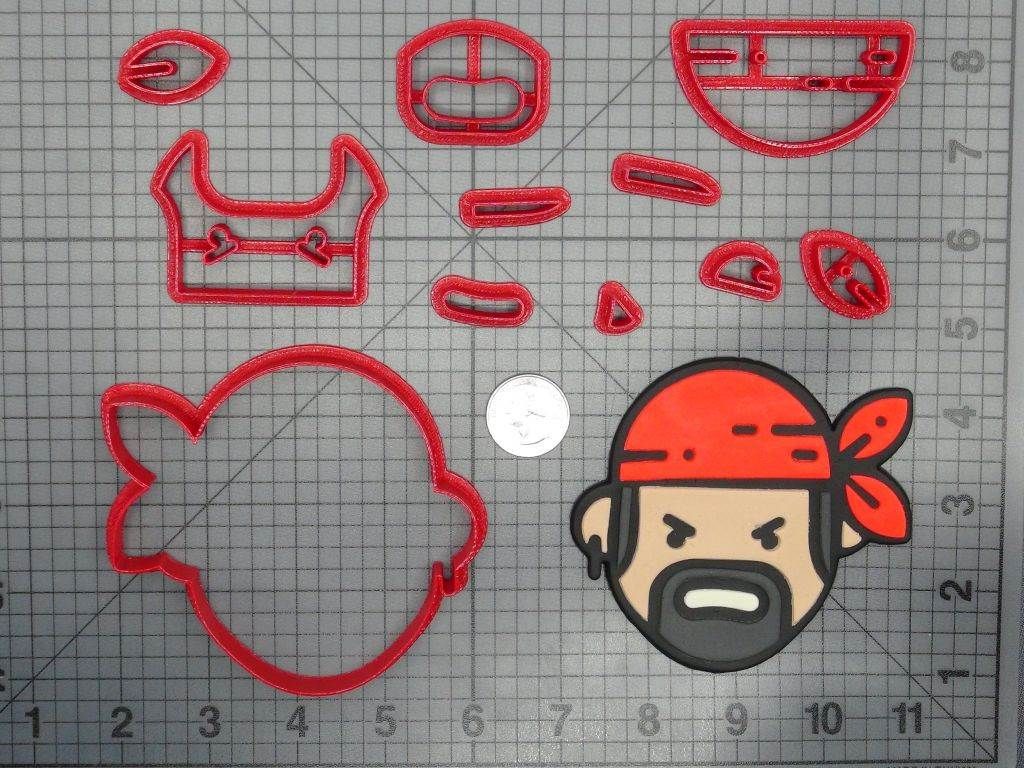 Pirate Head 266-D334 Cookie Cutter Set