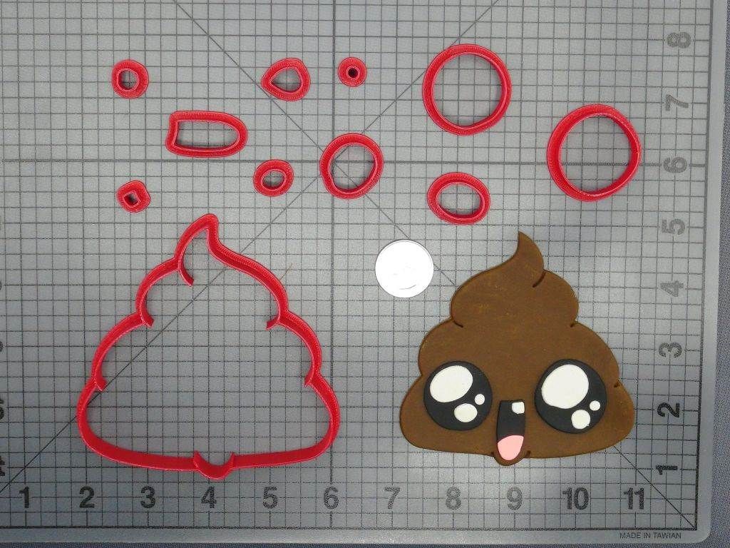 Poop Baby 266-D280 Cookie Cutter Set