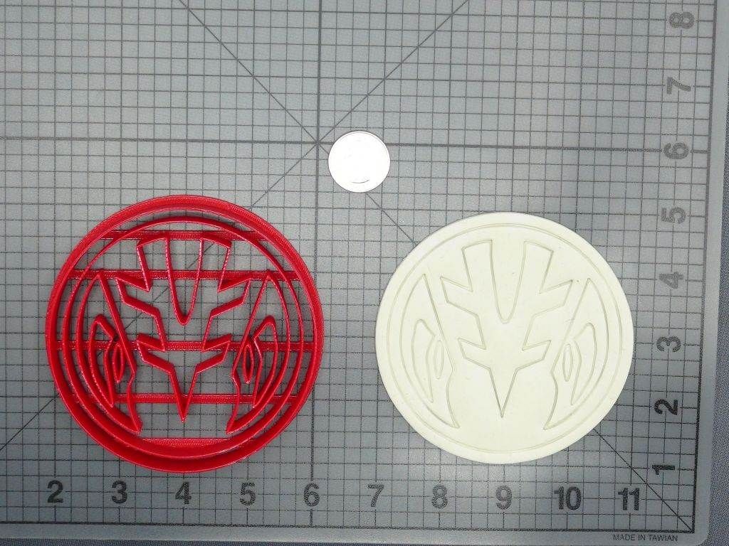 Power Rangers - White Ranger Power Coin 266-D342 Cookie Cutter