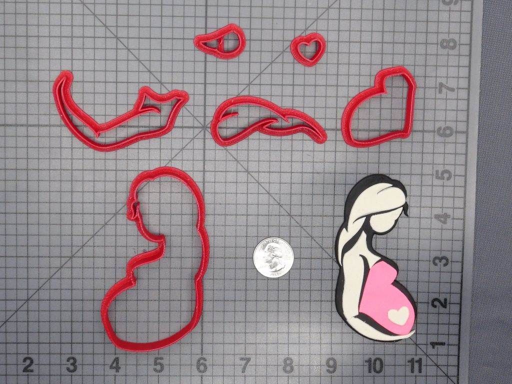 Pregnant Woman 266-D544 Cookie Cutter Set