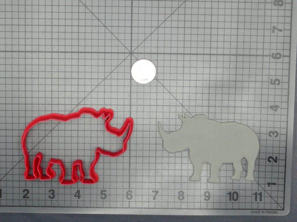 Rhino Body 266-D230 Cookie Cutter Silhouette