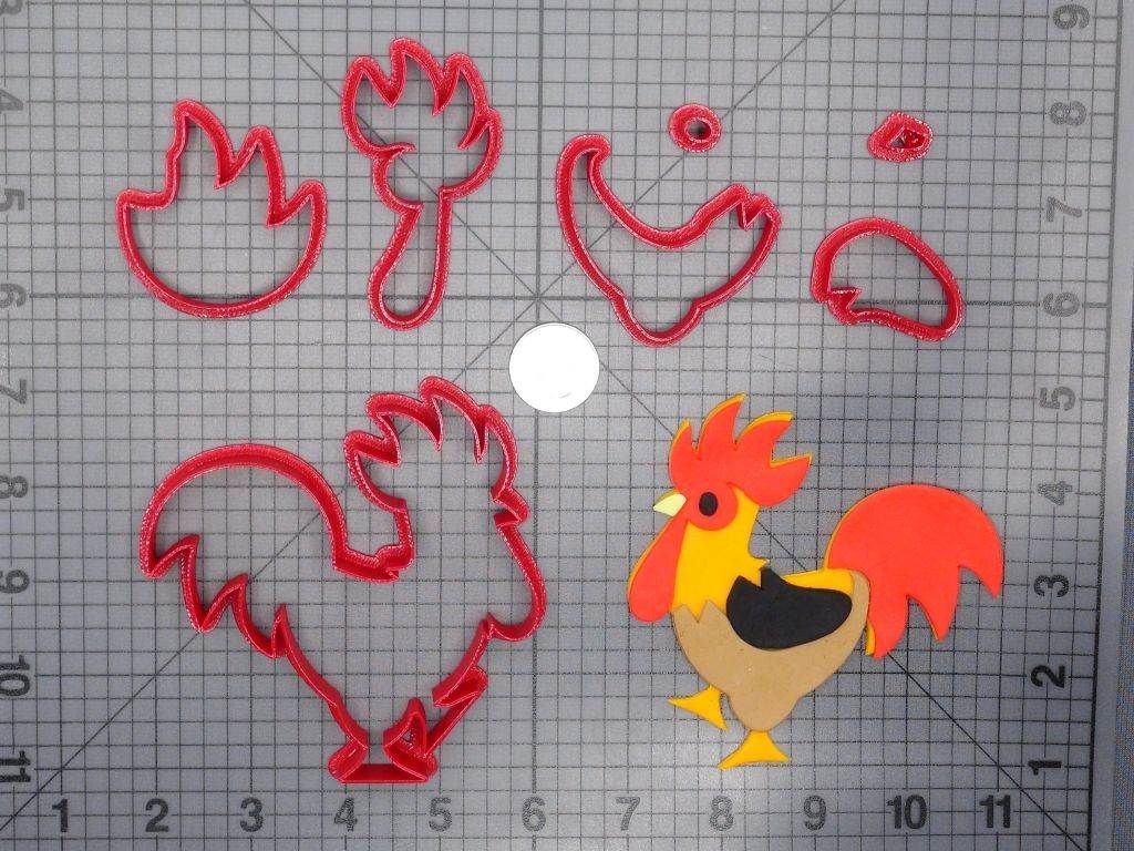 Rooster Body 266-D329 Cookie Cutter Set