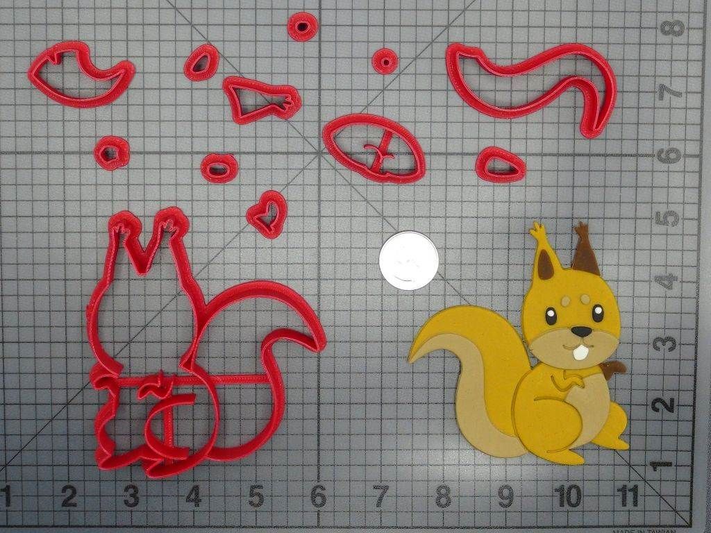 Squirrel Body 266-D153 Cookie Cutter Set