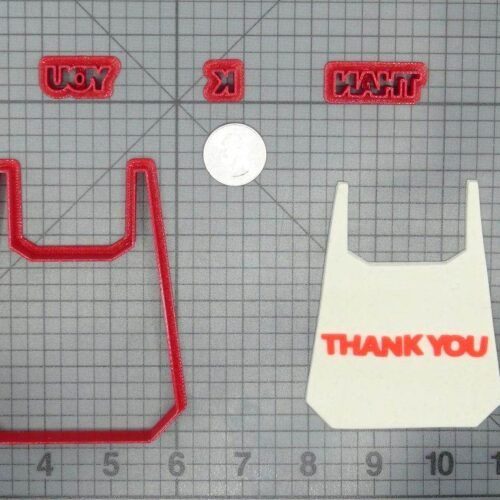 Thank You Grocery Bag 266-D187 Cookie Cutter Set