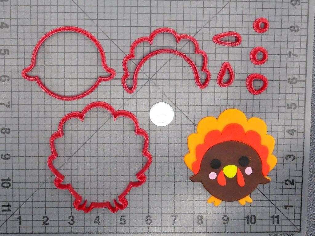 Thanksgiving - Turkey 266-E171 Cookie Cutter Set