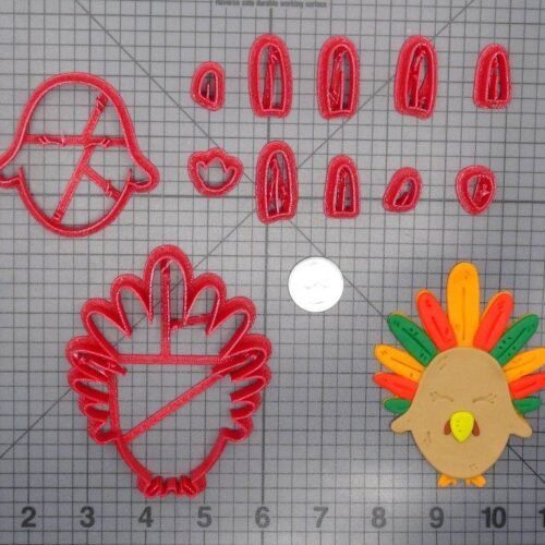 Thanksgiving - Turkey 266-E174 Cookie Cutter Set