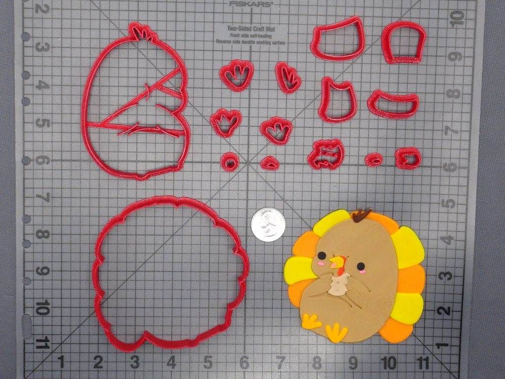 Thanksgiving - Turkey Eating Cookie 266-E170 Cookie Cutter Set