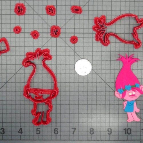 Trolls - Poppy Body 266-D298 Cookie Cutter Set