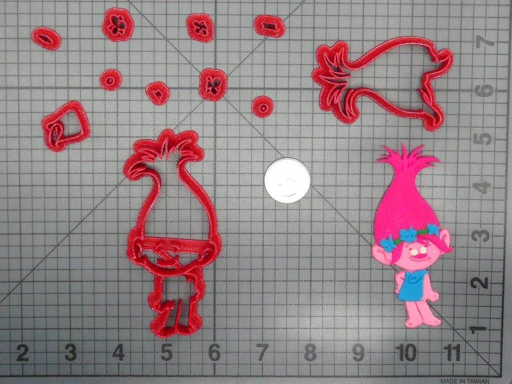 Trolls - Poppy Body 266-D298 Cookie Cutter Set