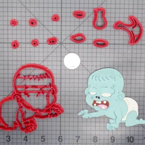 Zombie Baby Crawling Body 266-E101 Cookie Cutter Set