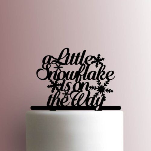A Little Snowflake is on the Way 225-949 Cake Topper