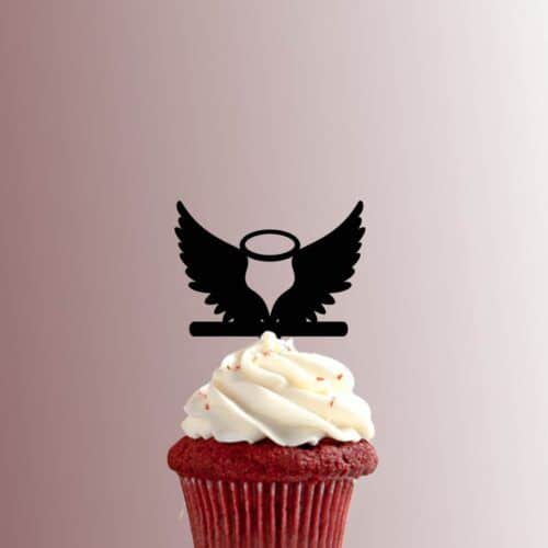 Angel Wings with Halo 228-280 Cupcake Topper