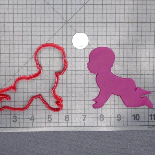 Baby Crawling Body 266-D587 Cookie Cutter Silhouette
