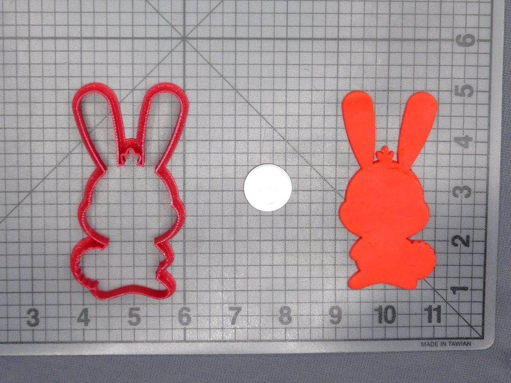 Bunny Body 266-D624 Cookie Cutter Silhouette
