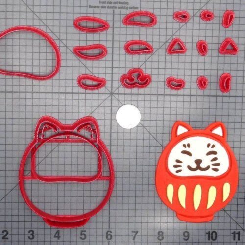 Cat Daruma Doll 266-D570 Cookie Cutter Set