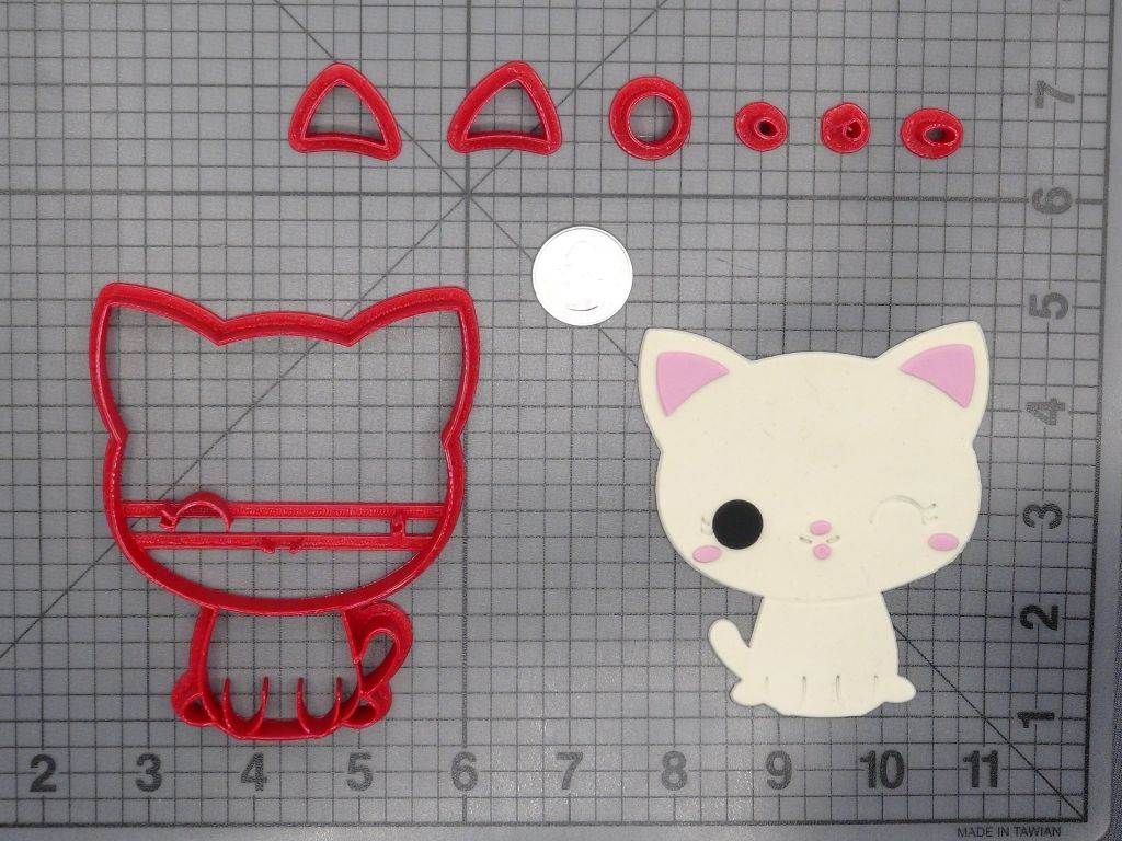 Cat Winking Body 266-D331 Cookie Cutter Set