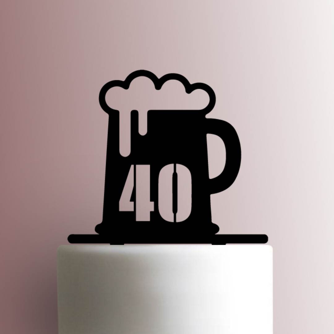 Custom Beer Mug Age 225-937 Cake Topper