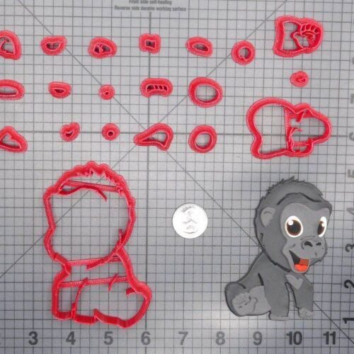 Gorilla Baby Body 266-D562 Cookie Cutter Set