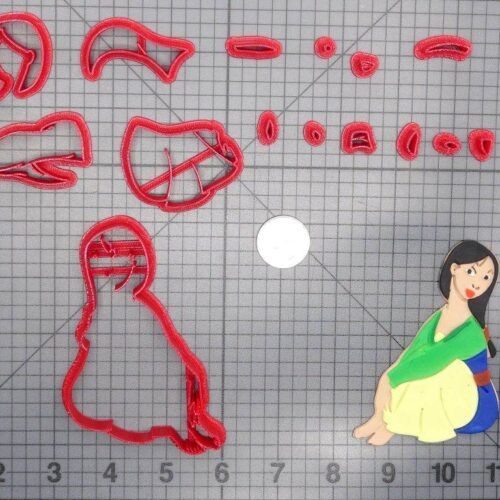 Mulan Body 266-D720 Cookie Cutter Set
