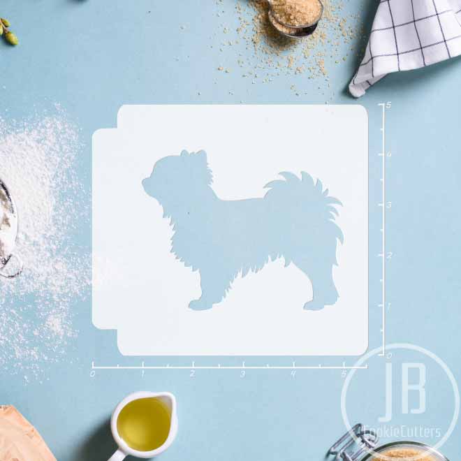 Pomeranian Dog Body 783-C116 Stencil Silhouette