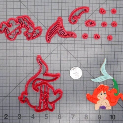 The Little Mermaid - Ariel Body 266-D507 Cookie Cutter Set