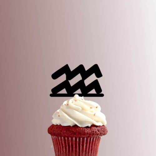 Zodiac - Aquarius Symbol 228-264 Cupcake Topper