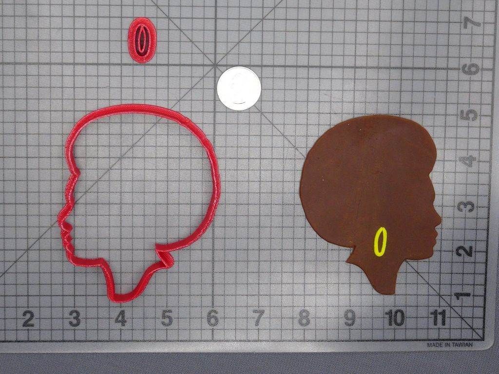 Afro Girl Head 266-D595 Cookie Cutter Set