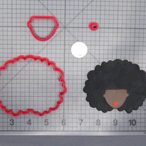 Afro Girl Head 266-E323 Cookie Cutter Set