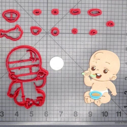 Baby Eating Baby Food Body 266-D526 Cookie Cutter Set