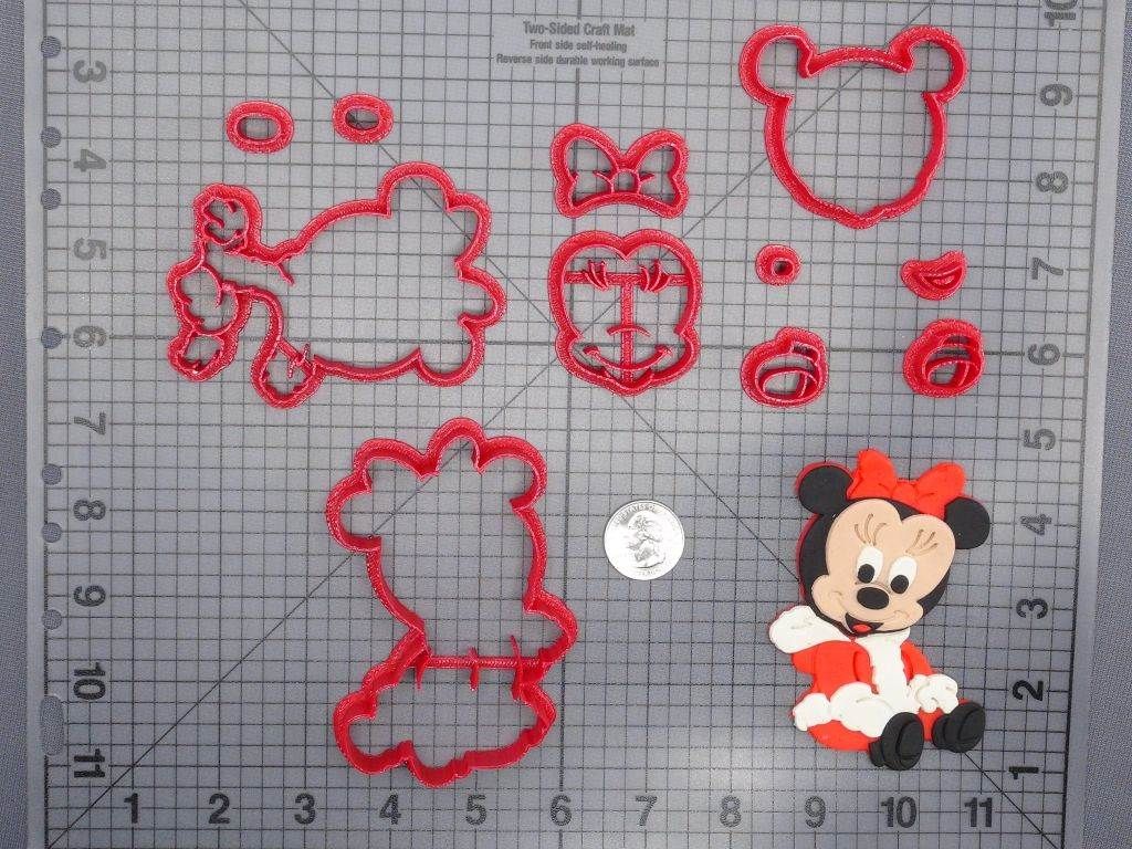Christmas - Baby Minnie Mouse 266-E338 Cookie Cutter Set
