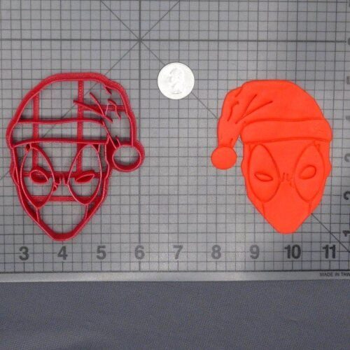 Christmas - Deadpool Santa Head 266-E362 Cookie Cutter