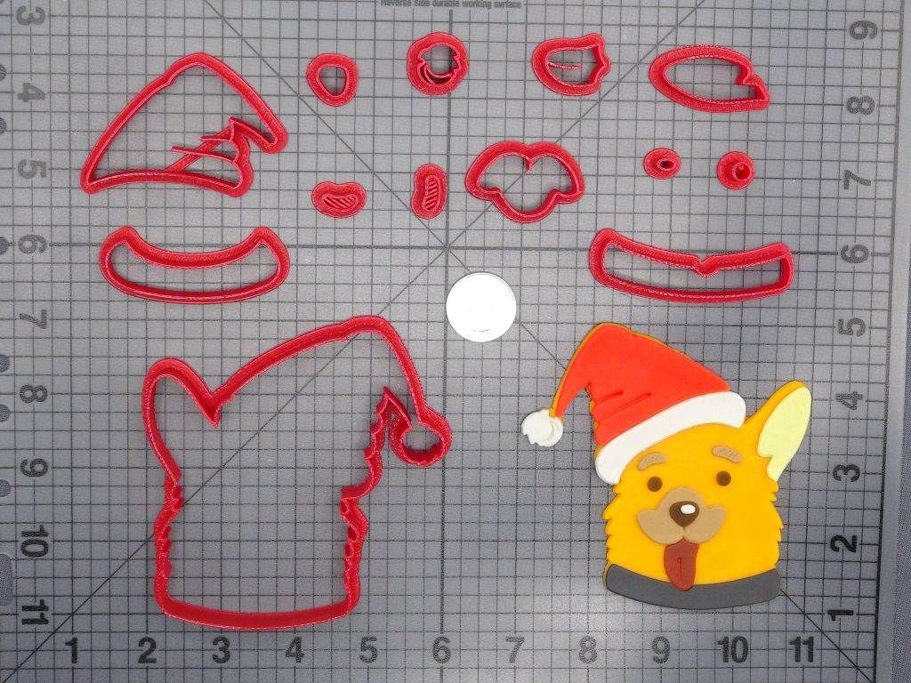Christmas - Dog Head 266-E343 Cookie Cutter Set