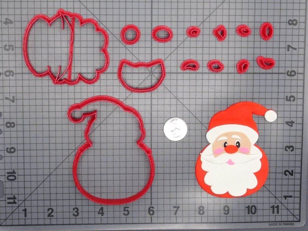 Christmas - Santa Claus 266-E282 Cookie Cutter Set