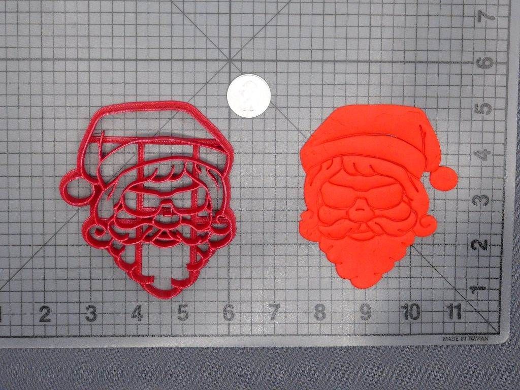 Christmas - Santa Claus in Sunglasses 266-E361 Cookie Cutter