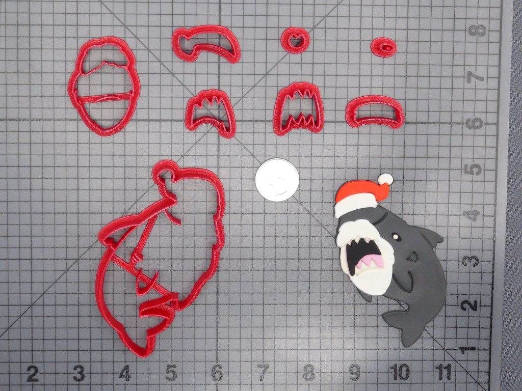 Christmas - Santa Shark 266-E328 Cookie Cutter Set