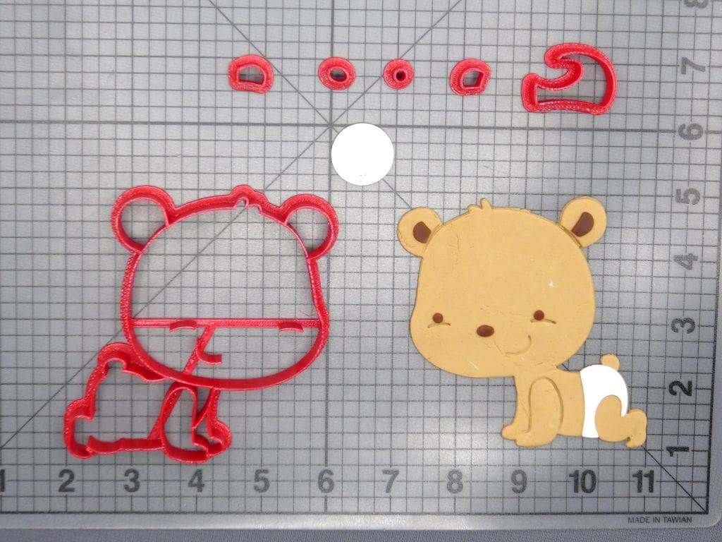 Crawling Baby Bear 266-D565 Cookie Cutter Set