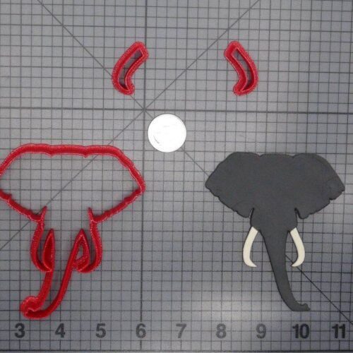 Elephant Head 266-D636 Cookie Cutter Set