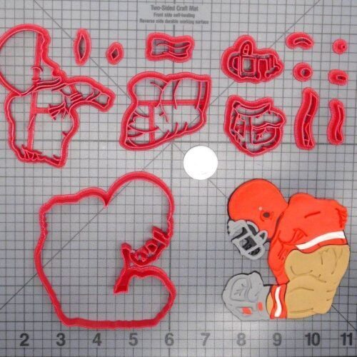 Football Player 266-D583 Cookie Cutter Set